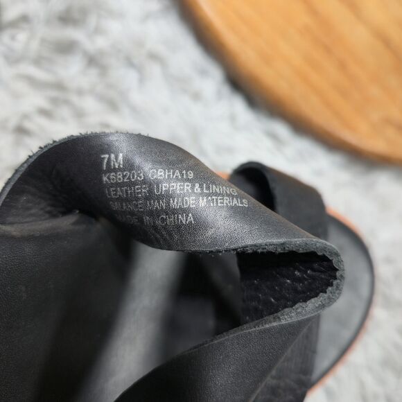 Kork-Ease Marianna Style Women Size 7M Strappy Black Leather Sandals (Winter Dis - Picture 8 of 8